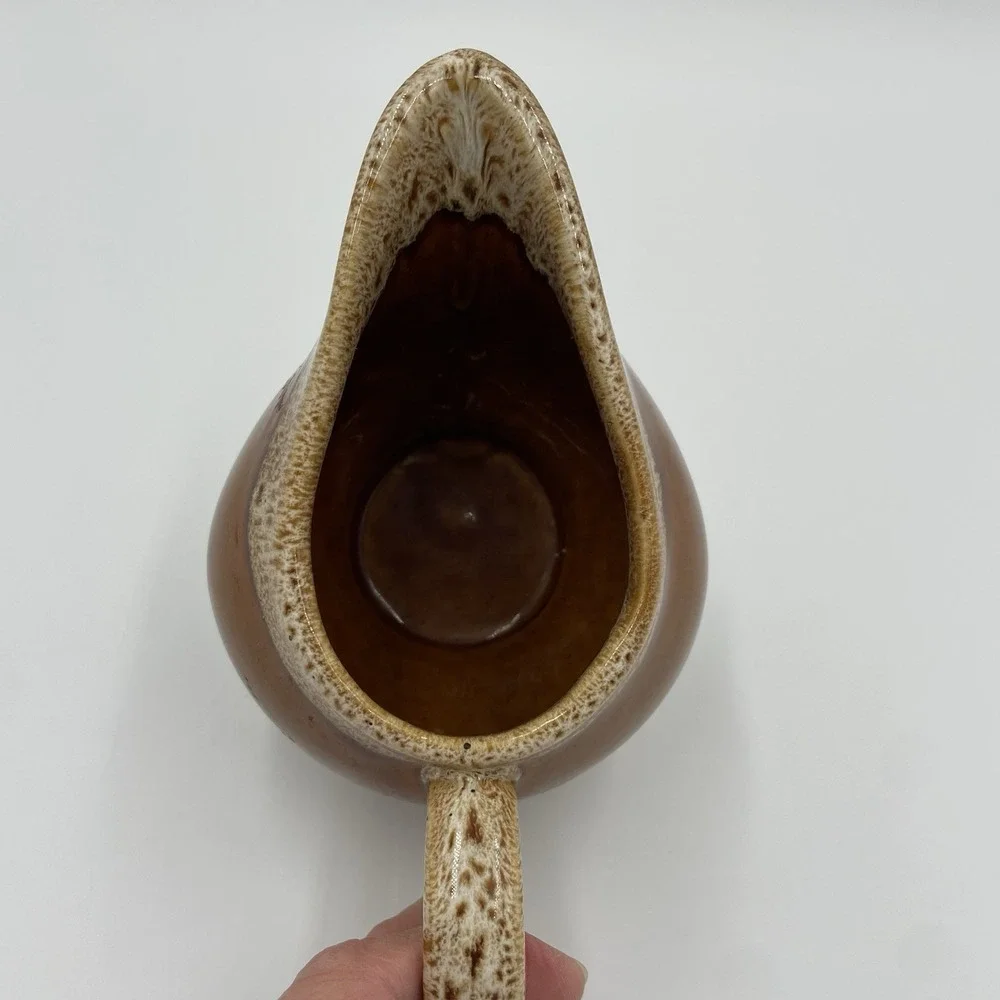 VTG McCOY USA Brown Speckled Drip‎ Glaze 3.5